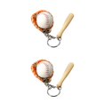 thumbnail image 1 of Bewildely 3 piezas de llavero de béisbol artificial guante de murciélago anillo llavero Prop suministros deportivos regalo niños novio hombres Fans Type1 NO1 Bewildely CBP182471, 1 of 6
