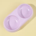 thumbnail image 2 of Elevated Double Cat Bowls, Plastic Food and Water Feeder Station for Cats and Small Dogs, Raised Pet Feeding Dish, Integrated Waterer, 2 of 3