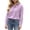 Purple, variant on Tqcoqu Women's Collared Long Sleeve Solid Blouse Loose Casual Shirt with Heart Decorative Buttons