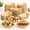 2LB-300Pack, variant on 2LB-300Pack Disposable Paper Food Boat Trays For Snacks, Popcorn, Desserts, BBQ, Hot Dogs