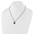 thumbnail image 4 of Shey Couture  Sterling Silver with 14K Accent 18 Inch Antiqued Checkerboard-cut Black Onyx Necklace, 4 of 5