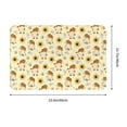 thumbnail image 3 of Xecao Watercolor Bee Honey Honeycomb Bee print Flannel Mat: Non-slip, 16x24in. Ideal for kitchen, bedroom, bath & living room., 3 of 9