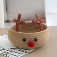 thumbnail image 4 of ACDANC 2026 New Christmas Basket with Reindeer Design,Cute Gift Basket for Holiday Storage,Christmas Gift and Candy Basket Christmas Gift Basket, 4 of 7