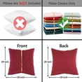 thumbnail image 2 of Funda de almohada decorativa Tosleo 50 x 50 cm, terciopelo dorado, paquete 2, 2 of 9