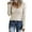 Beige, variant on Turilly Women's Coats and Jackets Women's Casual Solid Color Buttons Long Sleeve V-Neck Loose Shirt Blouse To