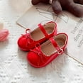 thumbnail image 2 of Toddler Girl Dress Shoes Bow Knot Mary Jane Flat Shoes Little Girl Wedding Party School Church Shoes, 2 of 6