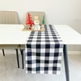 thumbnail image 3 of Tnobhg Christmas Table Runner Red Black Plaid Print Seasonal Rectangle Xmas Theme Dining Table Cloth Cover Kitchen Supplies, 3 of 8