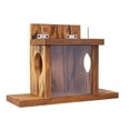 thumbnail image 4 of DOLITY Outside Wood Squirrel Feeder Handcrafted for Patio Decorative Backyard Fence, 4 of 9