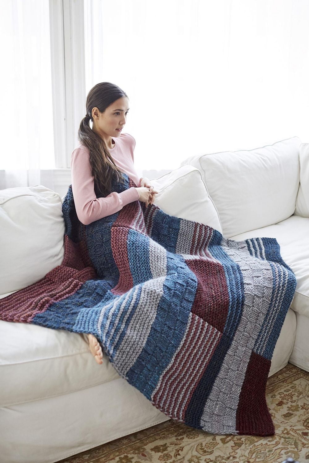 Fil Lion Brand Wool-Ease Thick & Quick Baie d'Hudson Fil #6 Super Bulky de acrylique/laine, 170g/ 97m, 3-CT LBY WETQ BAIE D'HUDSON, 3-CT