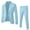 Light Blue, variant on Dovford Men's 2-Piece Suits Slim Fit 1 Button Dress Suit Jacket Blazer & Pants Set