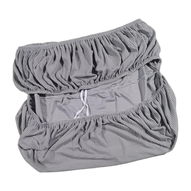 Housse Rectangulaire pour Pouf, Protège-Meubles, Housses de Banc de Rangement pour la Maison, Gris Pâle