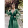 thumbnail image 3 of Women's Terani Couture 1913m9414 Elegant Style Emerald Green 4, 3 of 5