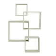 thumbnail image 6 of DecMode 22"W, 34"H Wood Contemporary Wall Shelf, White, 1-Piece, 6 of 8