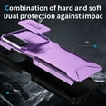 thumbnail image 6 of for Moto G Power (2023) Case with Built-in Camera Lens Slide Cover, Heavy-Duty Shockproof Rugged Case Heavy Duty Bumper Shockproof Phone Cover for Moto G Power (2023),Purple, 6 of 7