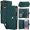 Green, variant on Dteck for Samsung S23 FE Case, Crossbody Shoulder Strap RFID Blocking Shockproof Magnetic Closure Flip Stand Card Slot Wallet Zipper Lanyard Phone Case Cover, Black