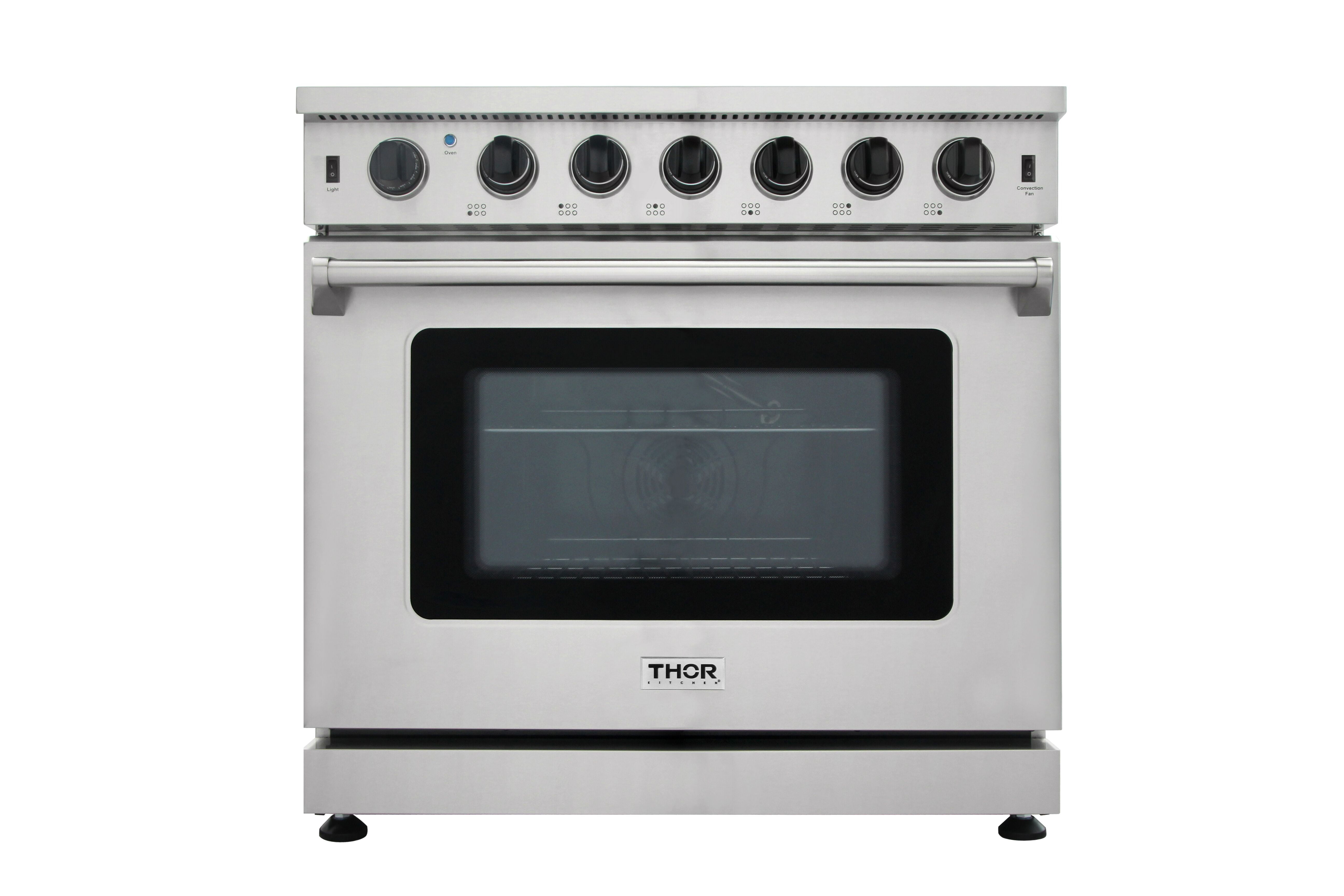 Thor Kitchen 30 Stainless Steel Gas Range Oven with 5 Burner LRG3001U 