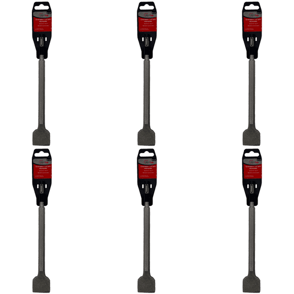 PACK 6 CINCELES PARA ROTOMARTILLO SDS PLANO DE 1 1/2'' MAPLE TOOLS