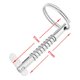 thumbnail image 2 of Pasadores de liberación rápida para Bimini de barco de diámetro con leva y resorte, hardware marino, acero inoxidable 316 con anillo de tracción de 5 x 51 mm, 2 piezas de plata, 2 of 5