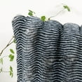 thumbnail image 5 of Home Soft Things Thick Stripe Faux Fur Pillow Covers, 1 piece, 20"x20", Black, 5 of 8