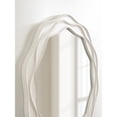 thumbnail image 3 of Kate and Laurel Wavern Transitional Round Wavy Wooden Wall Mirror, 29 Inch Diameter, White, Modern Scalloped Circle Bathroom Mirror for Over Sink with Unique Frame for Wavy Wall Decor Accent, 3 of 8
