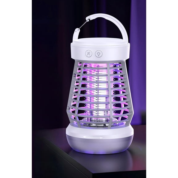 Upgrade 2025 3-in-1 Mosquito Zapper and Camping Light - Portable Rechargeable Lantern, 2000V High-Voltage Grid, Adjustable Brightness, SOS Mode, Ideal for Indoor & Outdoor