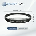 thumbnail image 2 of 52mm Close-up Filter Macro Lens Filter +4 Diopter Magnification Close-up Lenses with Cap, Black, 2 of 6
