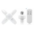 thumbnail image 3 of Lámpara de techo LED deformable para garaje, 5+1 aspas de 60 W, E27, ajustable, para tienda, ventilador plegable profesional para almacén, 220 V, 3 of 5