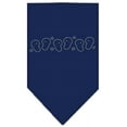 thumbnail image 2 of Beach Sandals Rhinestone Bandana Navy Blue Small, 2 of 2