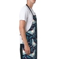 thumbnail image 2 of Goofa Glowing Butterfly Printed Waterproof Apron 33" Chef Aprons for Men Heavy Duty Chemical Work Apron Adjustable Bib Apron, 2 of 9