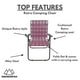 thumbnail image 2 of Silla de camping MOUNTAIN SUMMIT GEAR, retro, palmeada, plegable, rojo/azul, 2 of 7