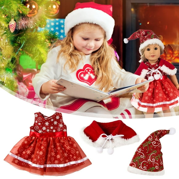 Chirstmas Clothes Dress Hat For 18 Inch Boy Doll Accessory Girl Toy Cabbage Patch Dolls