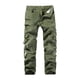 thumbnail image 1 of Pantalones largos para hombre, lavados con agua, para exteriores, informales, con bolsillo, cremallera sólida, rectos, de trabajo, 1 of 6