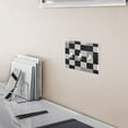thumbnail image 5 of Yayeee Toggle Light Switch Wall Plate 3-Gang 6.37"x4.48" Decorative Outlet Cover, Black and Gray Plaid Pattern, 5 of 7