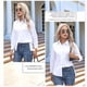 thumbnail image 4 of Camisas de Vestir de Larga con Botones para Mujer, Blusas de Oficina con Cuello Antiarrugas. L, 4 of 9