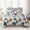 Blue & Glod, variant on HoneiLife Pink Uptown Floral Microfiber Quilt Set, King - Lightweight