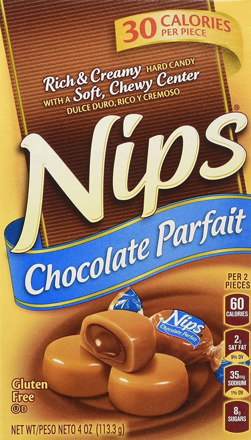 Nips Chocolate Parfait Rich & Creamy Hard Candy, 4oz (Pack of 3