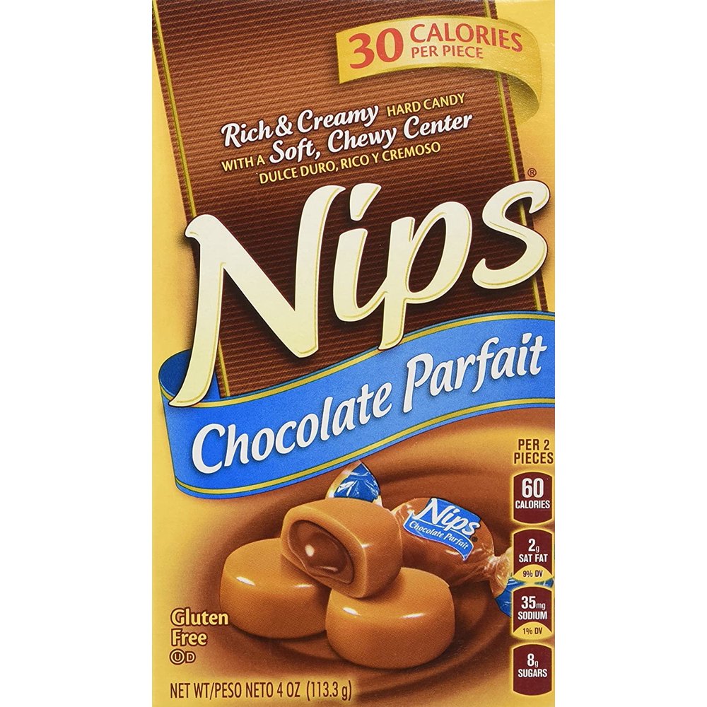 Nips Chocolate Parfait Rich & Creamy Hard Candy, 4oz (Pack of 3