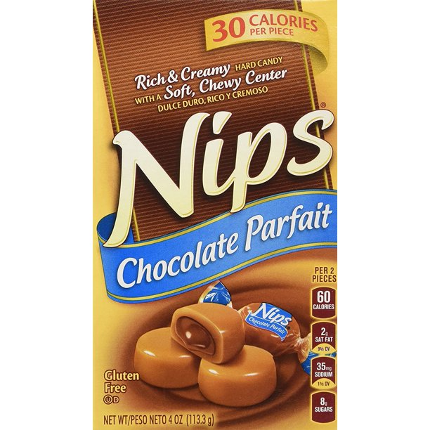Nips Chocolate Parfait Rich & Creamy Hard Candy, 4oz (Pack of 3