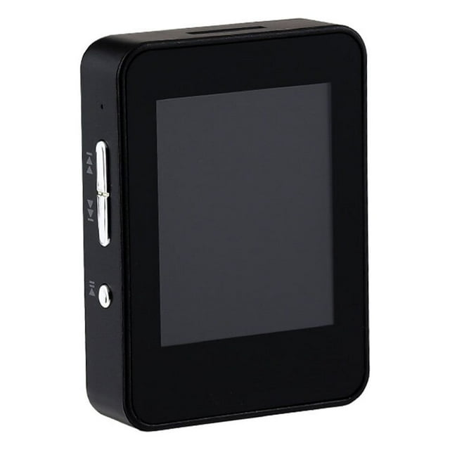 Thinsony Mini MP3 Digital Rechargeable Audio Music Player Portable Pocket Running Sports Radio 128G Expansion Image Browsing Recorder Black 4G