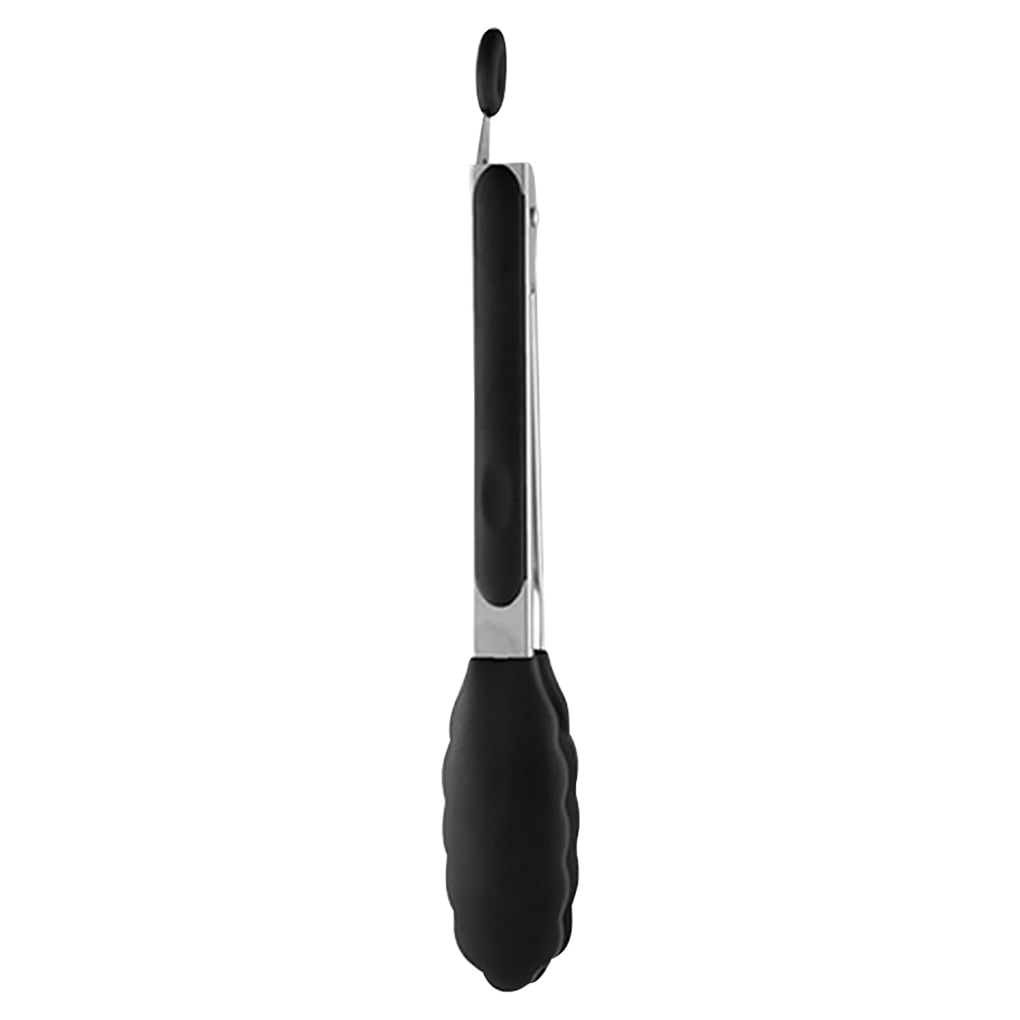 Food Thong Silicone Baking Heat Resistant BBQ Clip Stainless Steel Kitchen Utensil, Food Thong