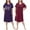 Set5, variant on FEREMO Plus Size Nightgowns for Women Short Sleeve Printed Sleepwear Long Comfy Sleep Gown 2 Pack (3X)