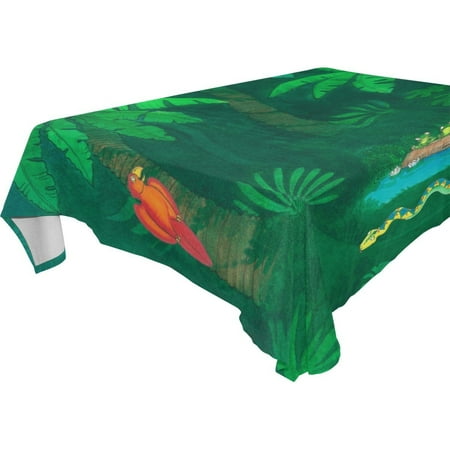 

POPCreation Frog And Parrot Tablecloth 52x70 inches