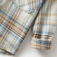 thumbnail image 6 of Kids' Boys Girls Plaid Shirt 2-10Y - Casual Long Sleeve Button Down Shirt with Dual Pockets, Fall Winter Layering Shirt, 6 of 6