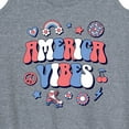 thumbnail image 3 of Instant Message - America Vibes - Women's Racerback Tank Top, 3 of 6