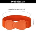 thumbnail image 3 of Fashion Exquisite Casual Waist Belts Elastic Belts Waist Strap Bowknot Waistband WHITE, 3 of 8