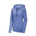 thumbnail image 3 of Sport-Tek Women's Tri-Blend Wicking Fleece Hoodie, True Royal Heather, Medium, 3 of 4