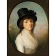 thumbnail image 2 of Jens Juel 19x24 Black Ornate Framed Double Matted Museum Art Print Titled: Petronelle Romeling (circa 1792), 2 of 5