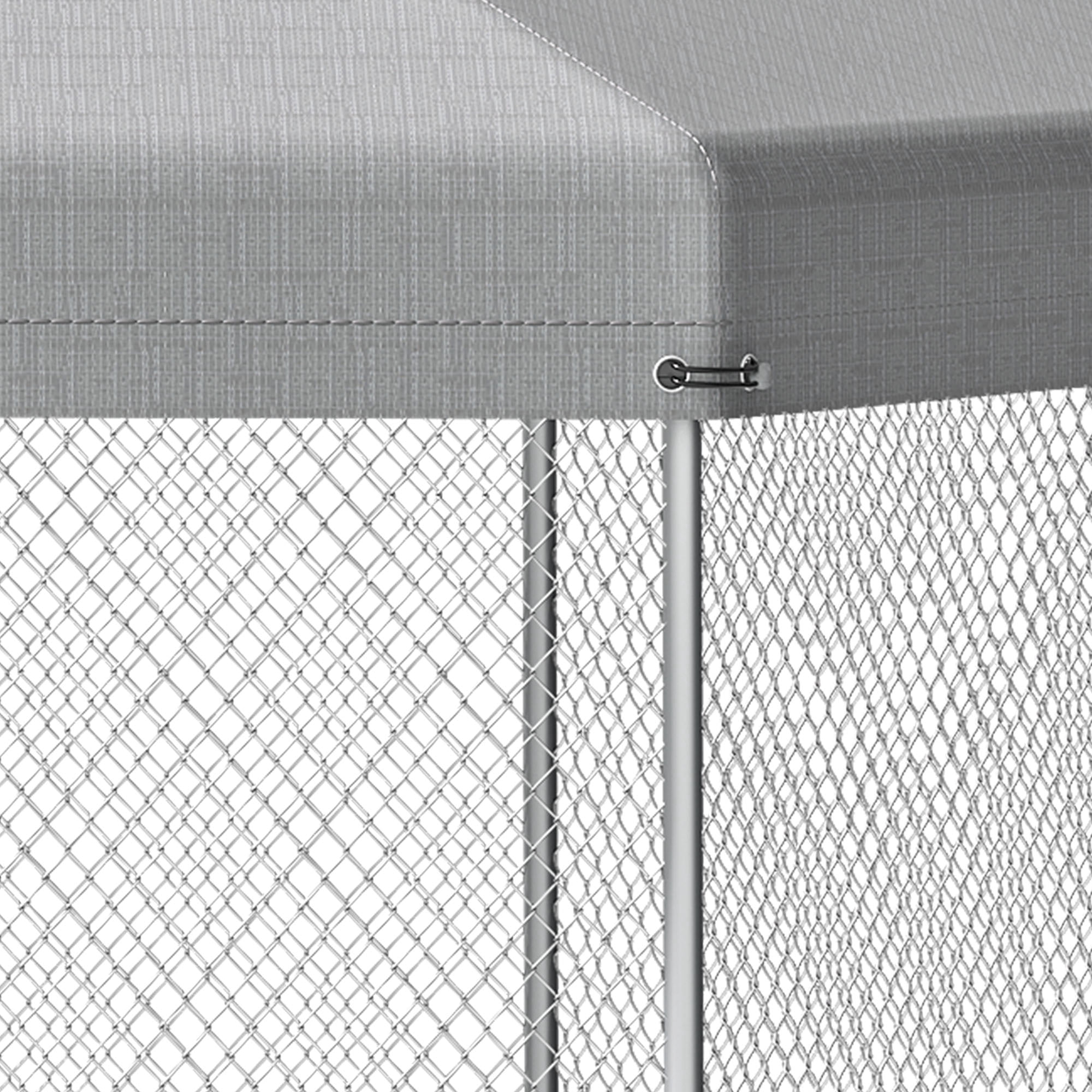 Uforic 9.8×6.2 ft ( 118" x 98" x 75" ) Large Outdoor Dog Kennel,Outside Heavy Duty Shade Dog Pen Playpen Pet Dog Enclosure Crate Dog Run House with UV & Waterproof Cover Fence