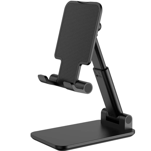 Support de Cellulaire Réglable, Support de Téléphone Pliable pour Tablette, Support de Cellulaire Réglable en Angle Compatible avec Tablettes