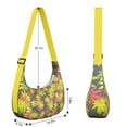 thumbnail image 3 of Minimalist Cannabis Crossbody Handbag for Women, Lightweight Water-Resistant Hobo Purse Featuring Marijuana Leaf and Tie Dye Weed Aesthetic, Spacious with Adjustable Strap, 3 of 4